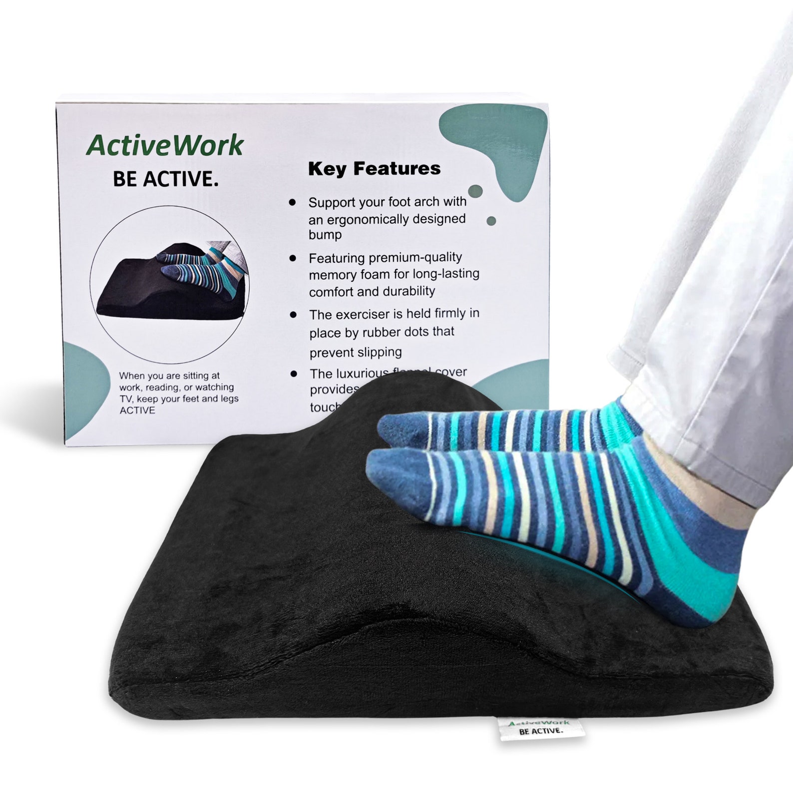Under desk foot leg exerciser for home office