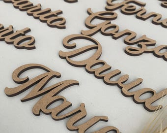 Marcasitios personalizados para bodas, comuniones, bautizos, regalos de invitados.