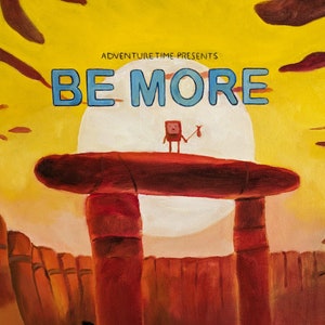 BE MORE - Hora de aventuras pintura al óleo sobre lienzo - original hecha a mano