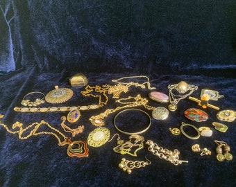 340gr Limoges, Avon, West Germany Broken and Not Vintage Jewelry
