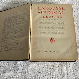 Antique Larousse Medical illustrated. Published in 1921