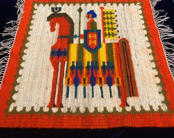 Knight handwoven carpet 1960-1970