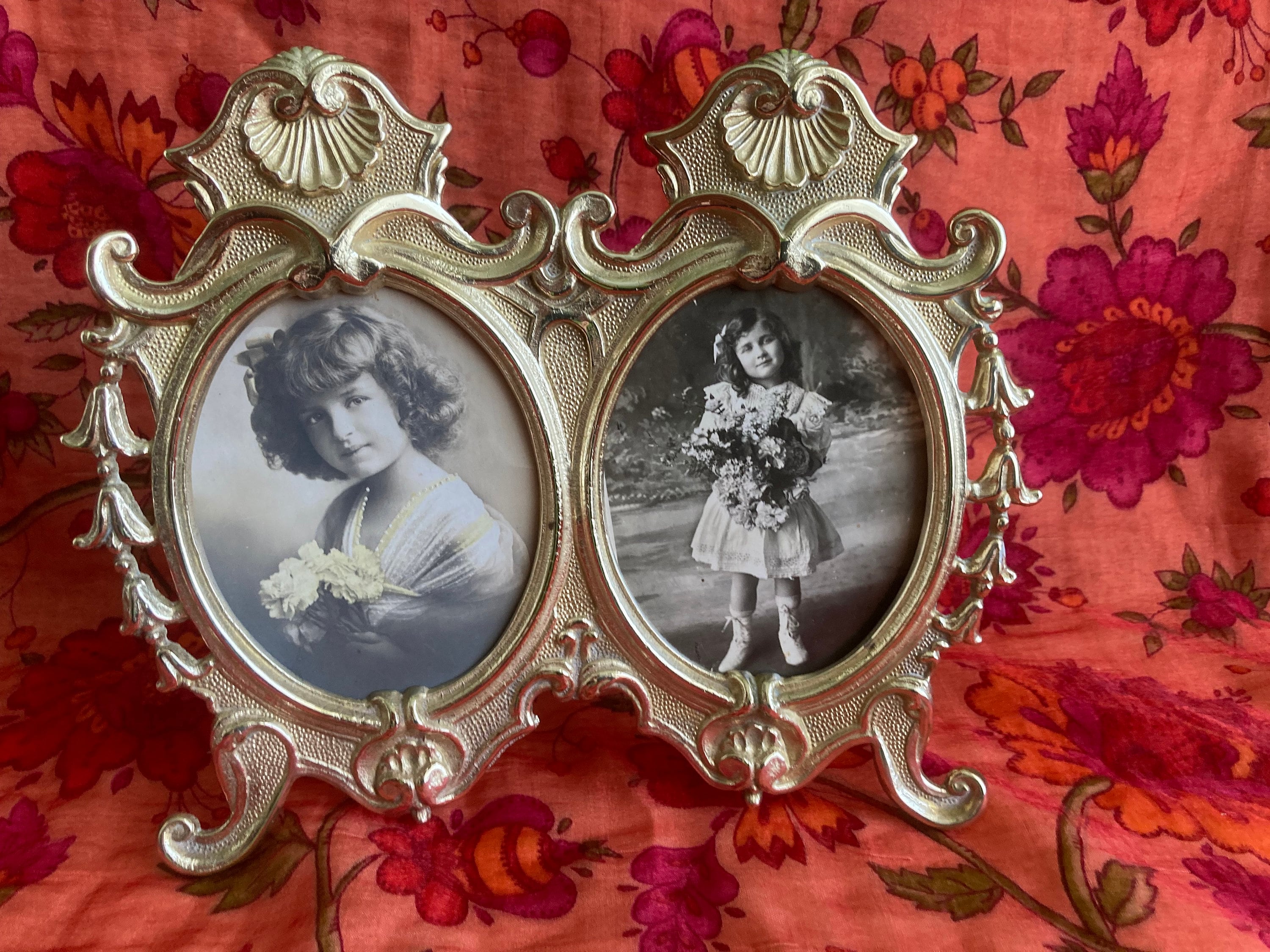 French Bronze Double Picture Frame - Etsy