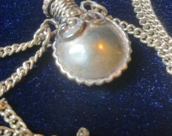 Vintage Perfume Bottle Necklace Pendant from India 1970's