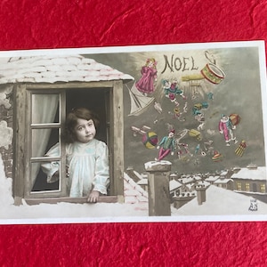 Noël - antyczna pocztówka świąteczna francuska 1918-1928 AN Paris 1112