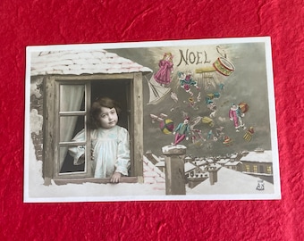 Noël - Christmas French Antique Postcard 1918-1928 AN Paris 1112
