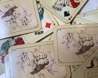 2 Jeux De 52 Cartes Anciens B. Bondorf - Jeux De Patience Complets - Très Bon état