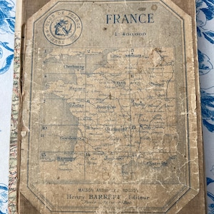 Antieke Toeristische kaart van Frankrijk ( Dijon) 1906