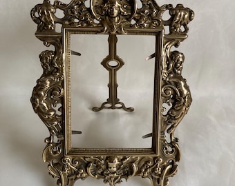 アンティーク アールヌーボー 真鍮 ミニチュア 額縁 1910年代 1930年代