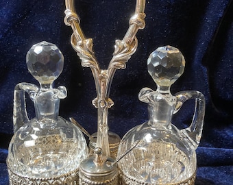 Vintage Öl-Essig-Set Portugal Topazio Casquinha 1930-1950