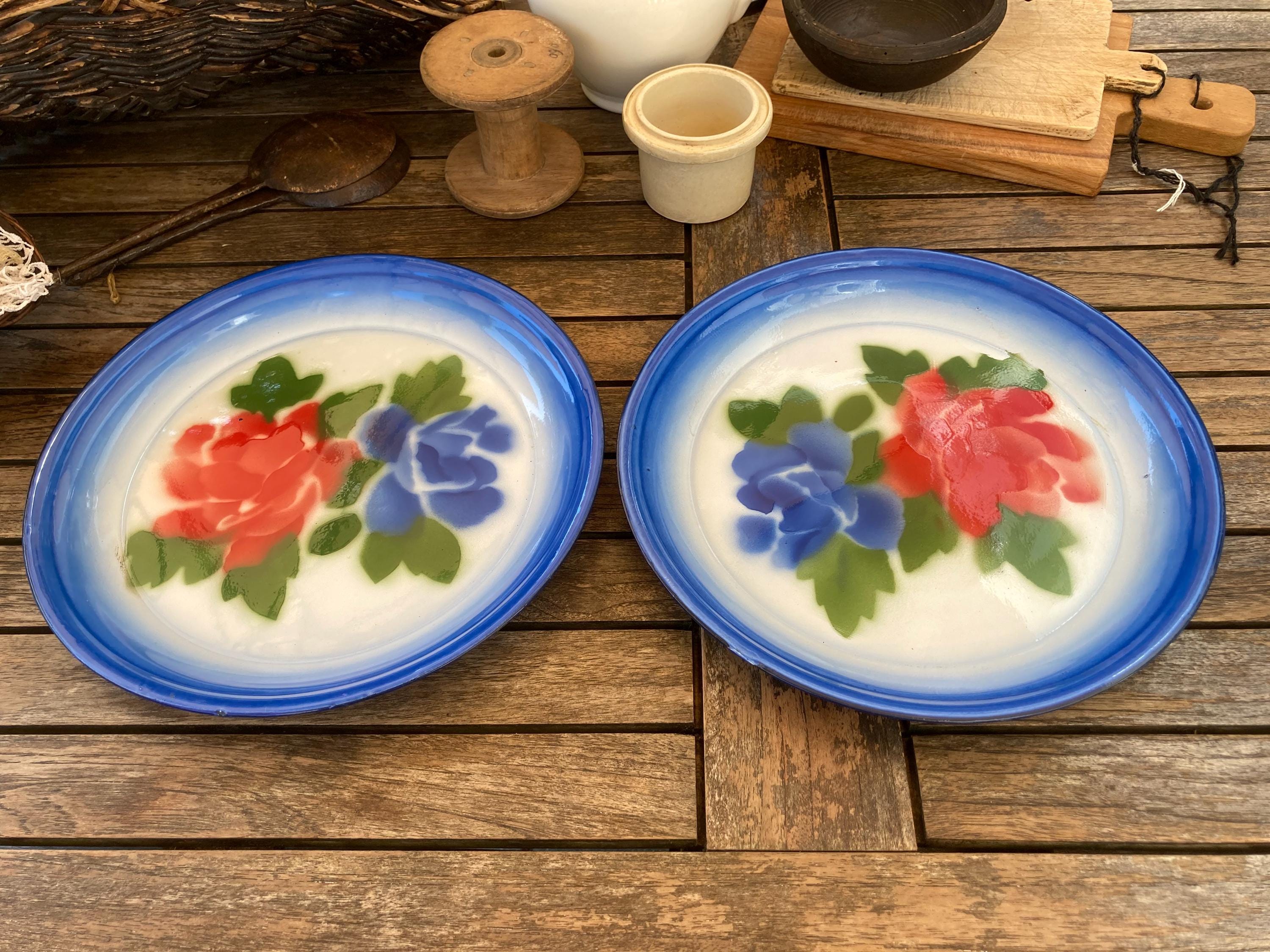 Assiette / Plat / Plateau émaillé Vintage 60's - Design Fornasetti