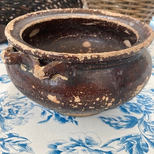 Antique French Pottery Pot. 19th century