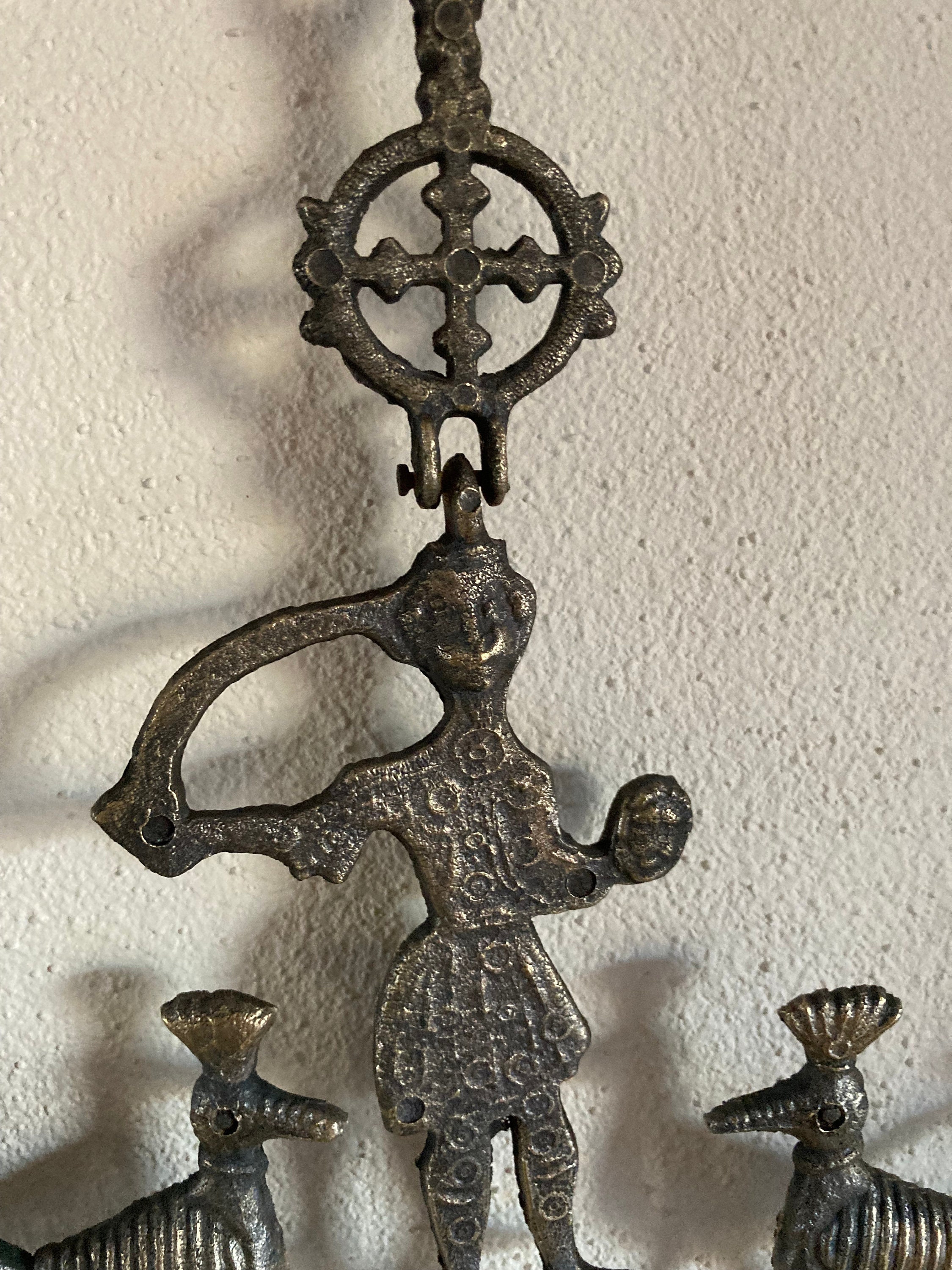 1960 年代のヴィンテージ壁掛け燭台真鍮ビザンチン クロス - Etsy 日本