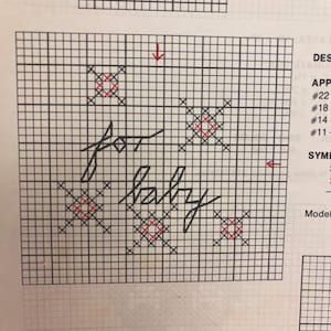 Vintage Baby Cross Stitch Pattern