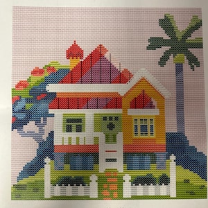 Bluey Heeler House Cross Stitch Pattern