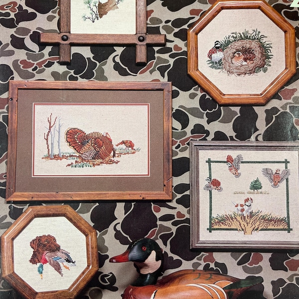 Vintage Cross Stitch Pattern Booklet Country Sportsman 2