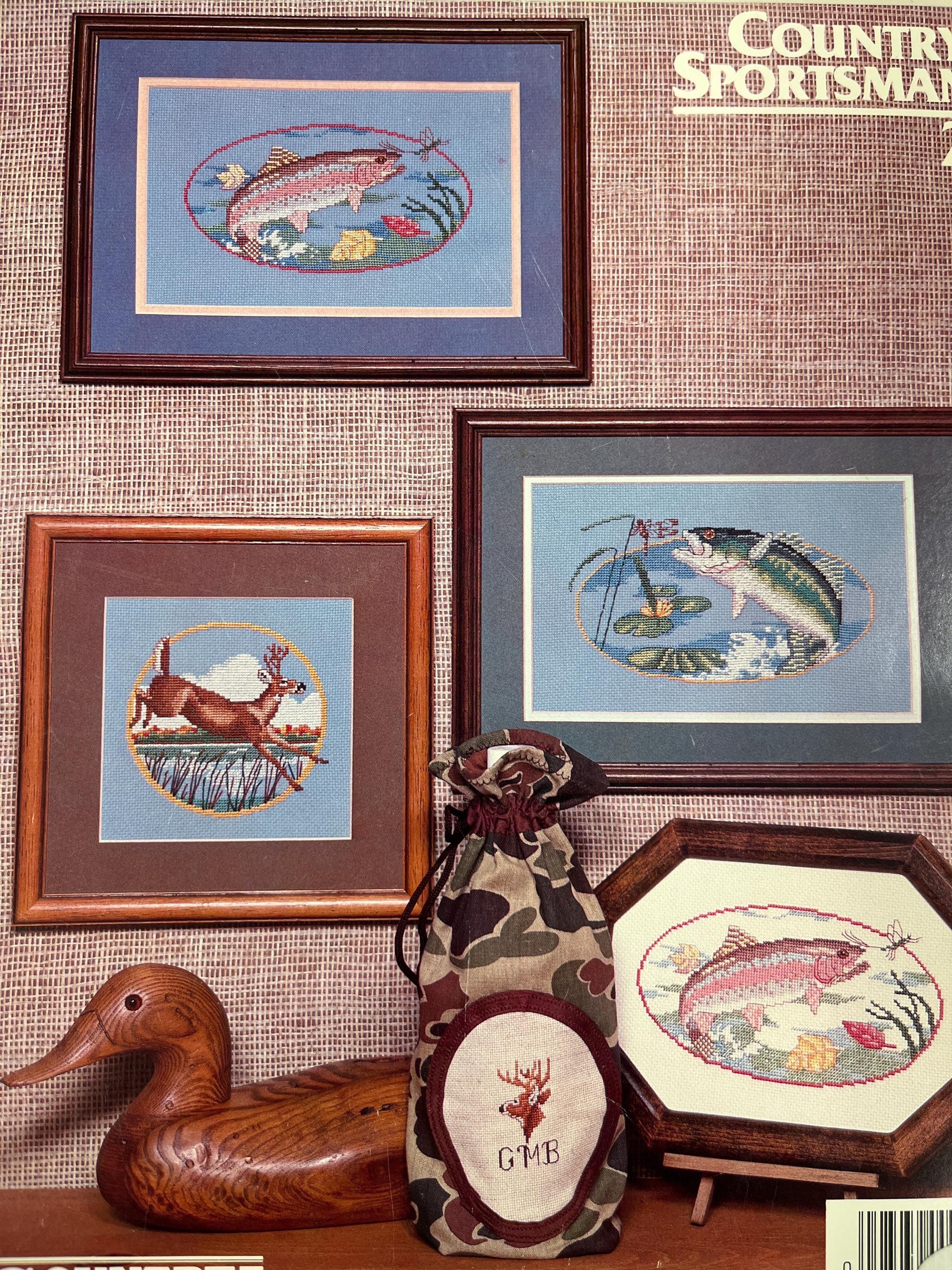 Vintage Cross Stitch Pattern Booklet Country Sportsman 2 - Etsy