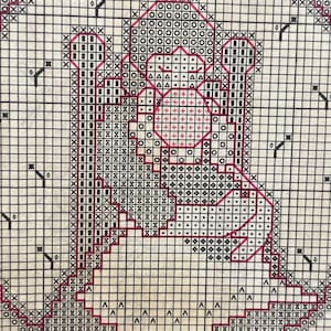 Vintage Mama and Baby Cross stitch pattern