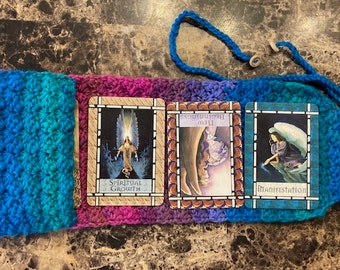 Crochet Tarot/Oracle Mat with Pocket