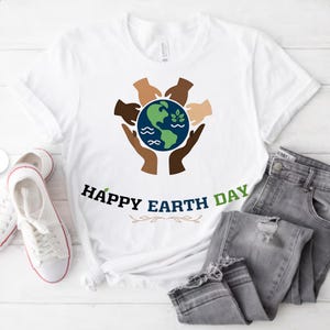 Happy Earth Day T-Shirt, Nature Lover Tee, Environmental Advocate Shirt, Earth Day Gift, Unisex Eco-Friendly Top