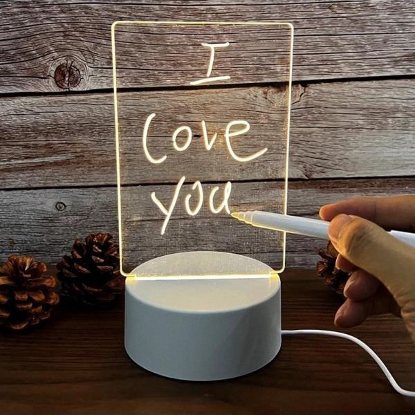 Led Light Drawing Tablet Night Lamp-Personalize for Yourself-Valentines Gift Bedroom Led Night Light-Illuminated Sign