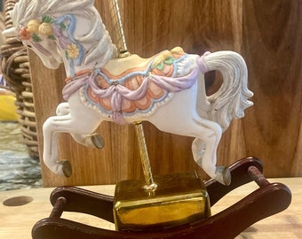 Vintage Westland musical carousel horse