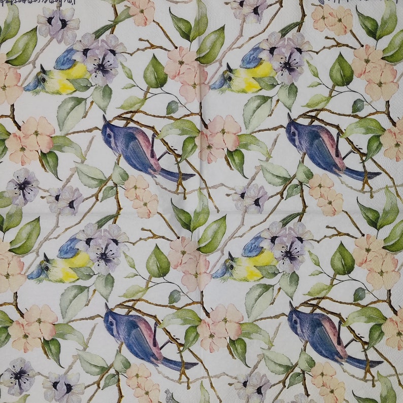 4 X Paper Napkins Serviettes for Decoupage Craft Collage DIY Projects