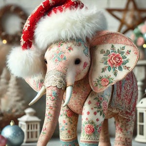 Papel de arroz para decoupage, elefante estilo shabby chic, 1 hoja A4, hoja de papel de arroz para decoupage, estampado animal, álbum de recortes, diario artístico