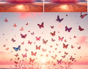 Butterfly Rice Paper for Decoupage, Scrapbooking, and Collage (A4)