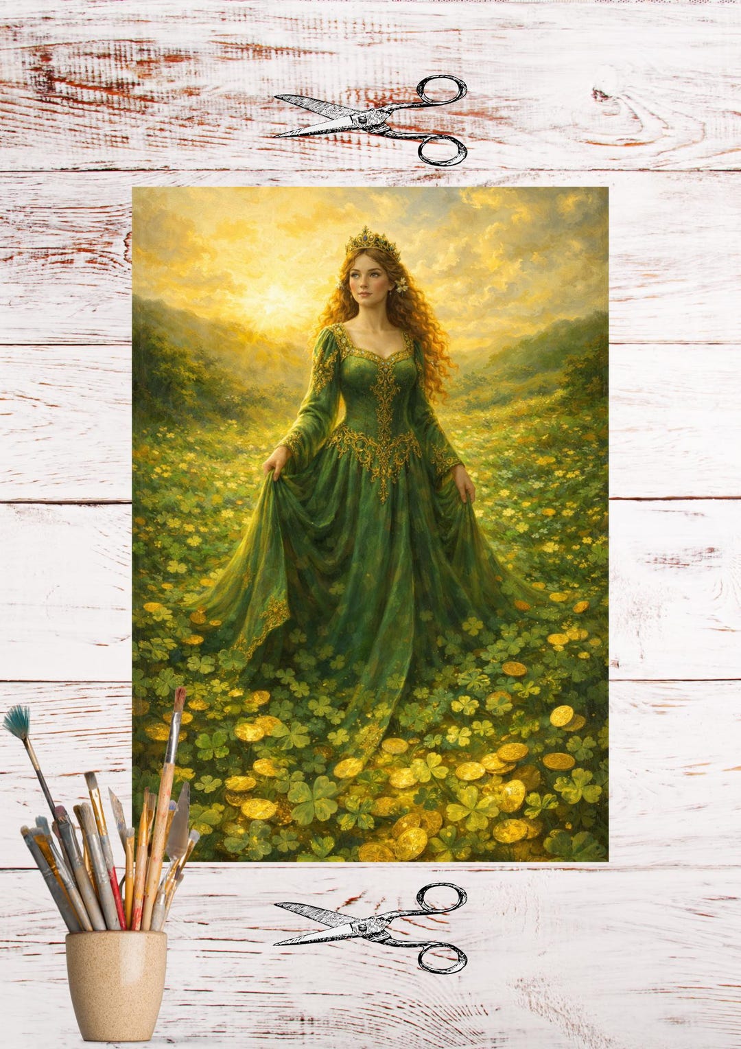Princess Rice Paper St Patricks Day Irish Princess Rice Paper, for Ornaments, Coasters ...