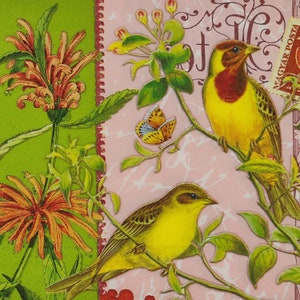 Birds In Paradise Paper Napkins: Decoupage, Collage, and Craft (4 Lunch Napkins)