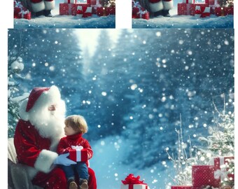 Waiting for Santa Rice Paper: A4 Christmas Decoupage, Scrapbooking