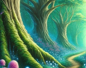 Magic Fairy Forest Rice Paper: Decoupage, Scrapbook, Art Journal (A4)