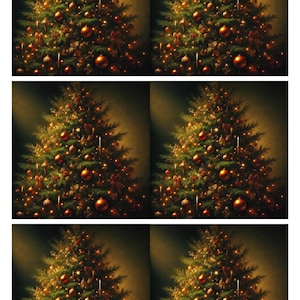 Papel de arroz para decoupage, hermosa hoja de collage de árbol de Navidad verde, papel de arroz navideño, diario de arte, papel de arroz para diario basura, material efímero