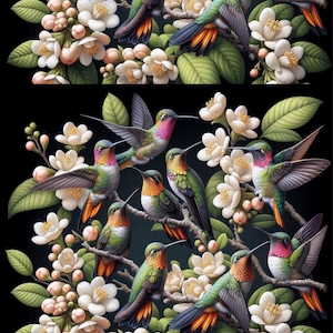 Oiseaux sur santal - Papier de riz pour découpages créatifs Scrapbooking Collage techniques mixtes - Junk Journal 1 A4 taille standard Nouvelle collection