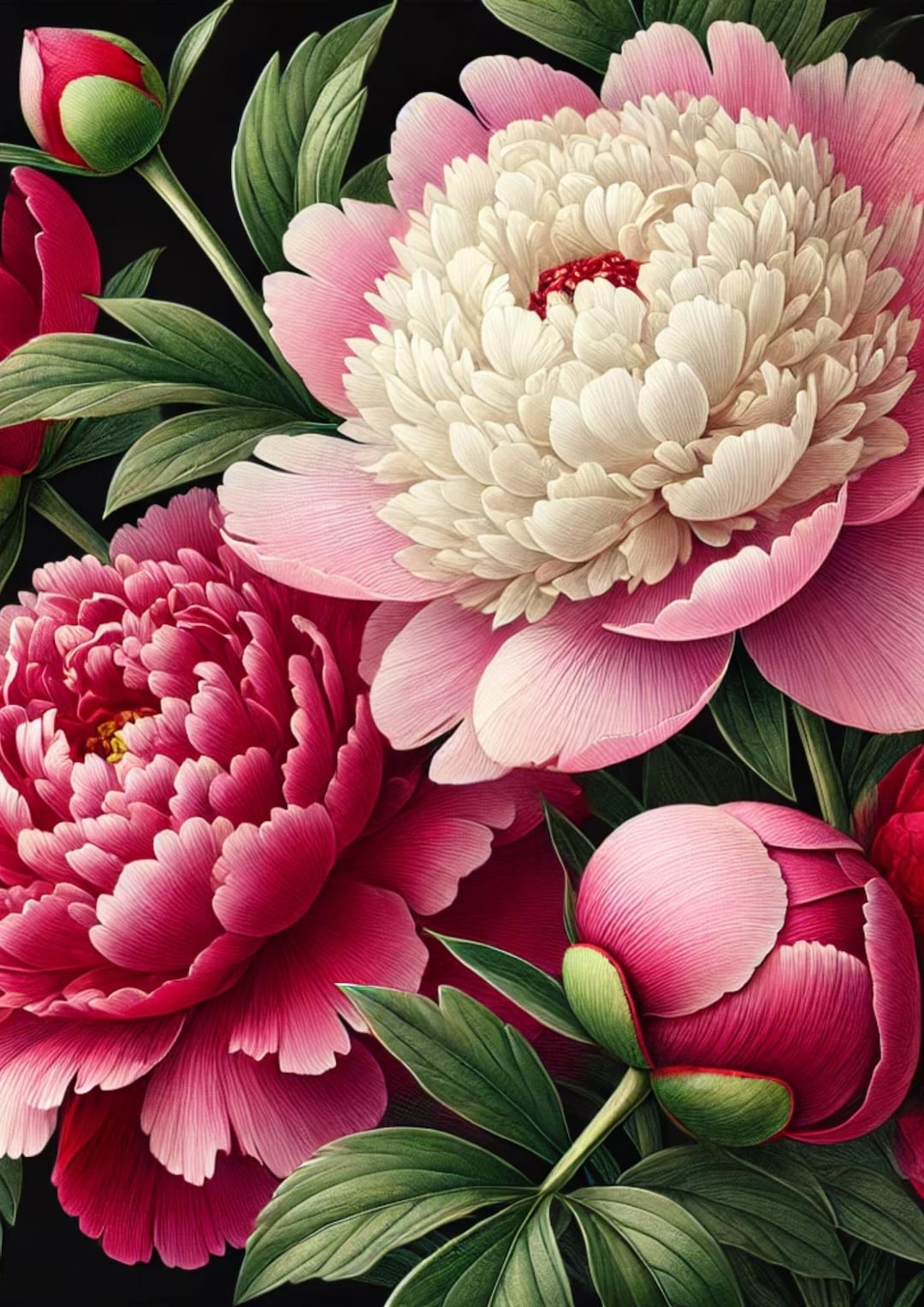 Peony Rice Paper Pink Peony Rice Paper: Decoupage, Scrapbook, and Card Making (A4) - Etsy