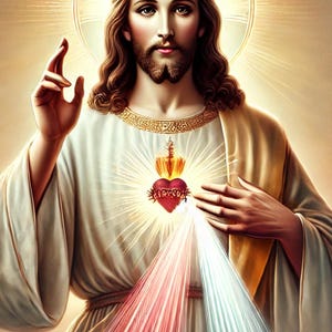 Papel de arroz Sagrado Corazón de Jesús, papel para decoupage católico, papel para manualidades sagradas, impresión religiosa, retrato de Jesús, n.º 4244