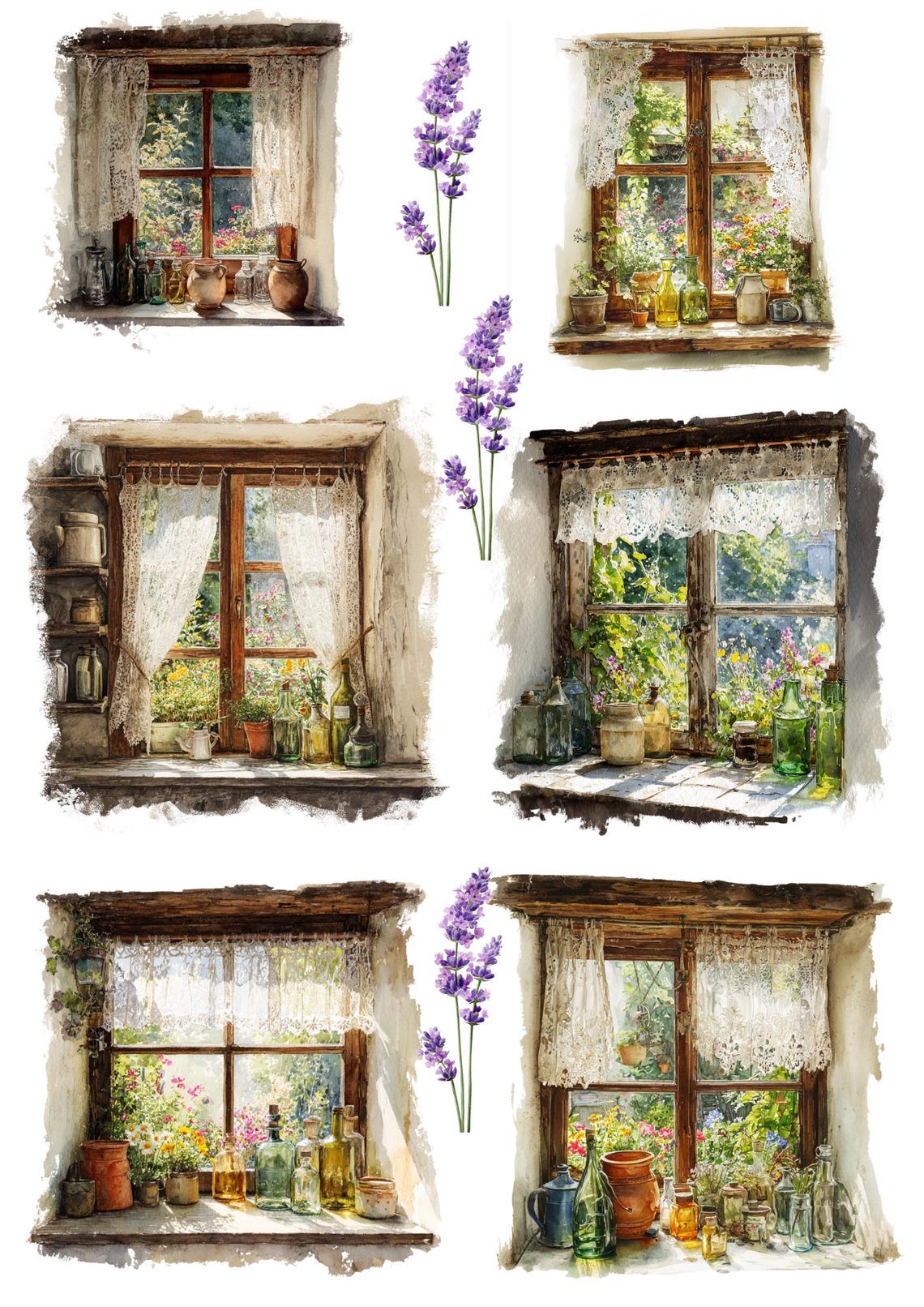 Vintage Rose Rice Paper: Floral Decoupage, Shabby Chic Scrapbooking - Etsy