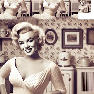 Marilyn Monroe Rice Paper: Decoupage, Junk Journal, Mixed Media (A4)