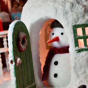 Casa de muñeco de nieve, papel de arroz de primera calidad para decoupage, papel decorativo creativo para artesanos, diseño único de papel de arroz, motivo invernal