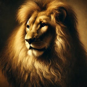 Papier de riz haut de gamme pour découpage, roi lion, album de coupures, papier pour carnet d'art, portrait de lion, décoration de meubles, upcycling, projet de découpage DIY