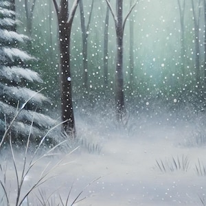 Papel de arroz para decoupage con diseño de bosque invernal nevado, papel de arroz imprimible para decoupage, diseño navideño, 1 hoja A4, manualidades DIY