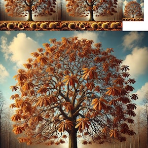 Papel de arroz para decoupage Craft Scrapbooking Collage, proyectos de bricolaje, diario basura, técnica mixta, 1 tamaño A4 estándar, castaño de otoño nuevo