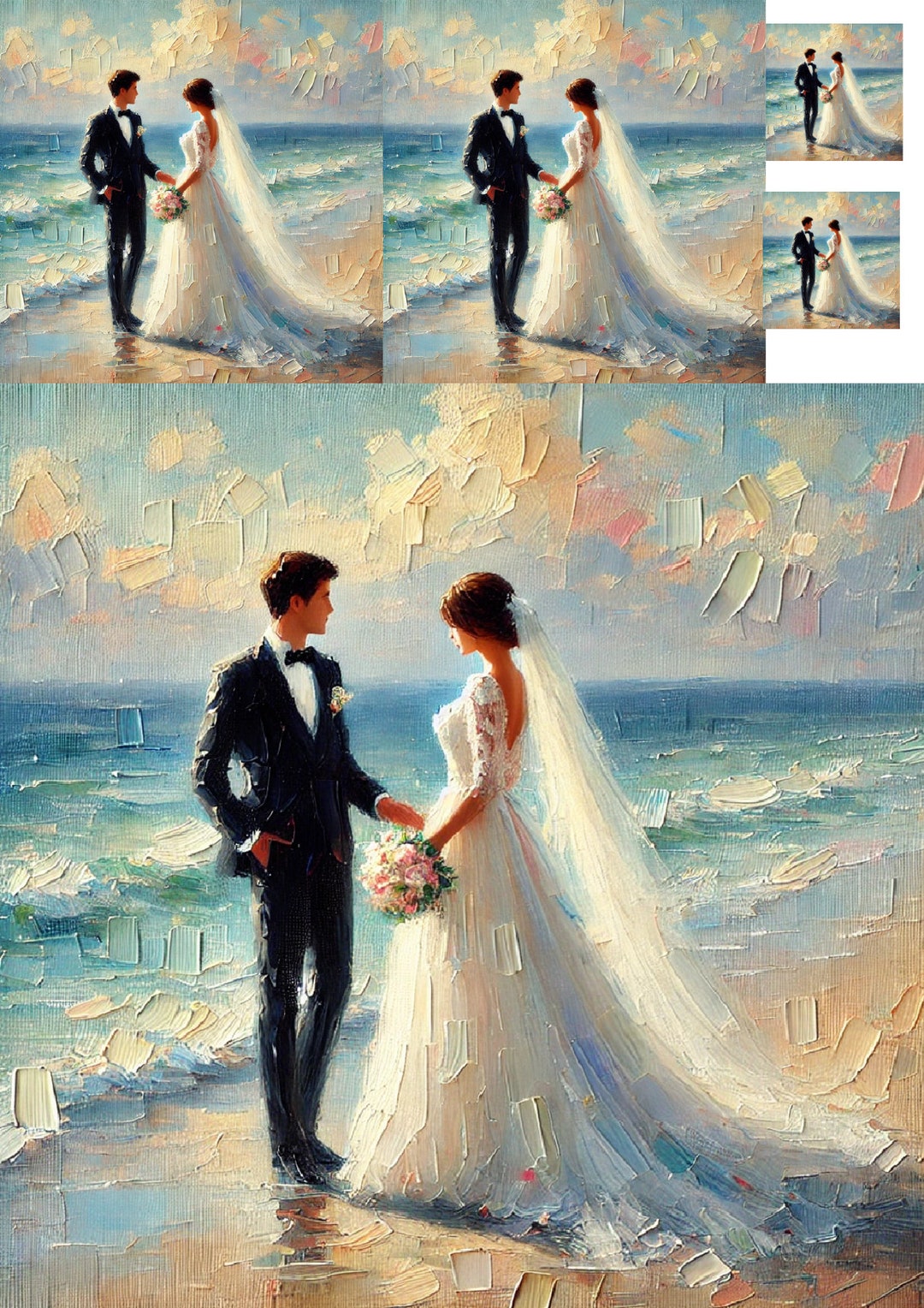 Wedding Couple Rice Paper for Decoupage: A4 Scrapbooking Sheet - Etsy
