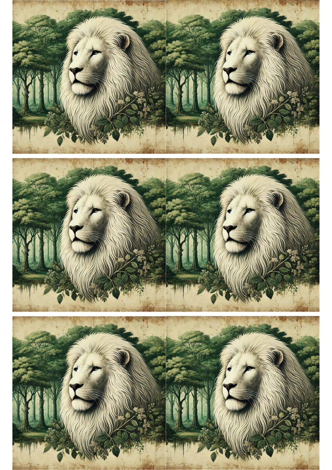 Lioness Rice Paper A4: Animal Print Decoupage Paper - Etsy