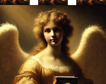 Rembrandt Angel Rice Paper: Vintage Decoupage Paper (A4)