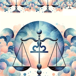 Signos del Zodíaco Libra - Papel de Arroz para Decoupage Elaboración Scrapbooking Collage Arte Técnica Mixta - 1 A4 Tamaño Estándar Nueva Colección