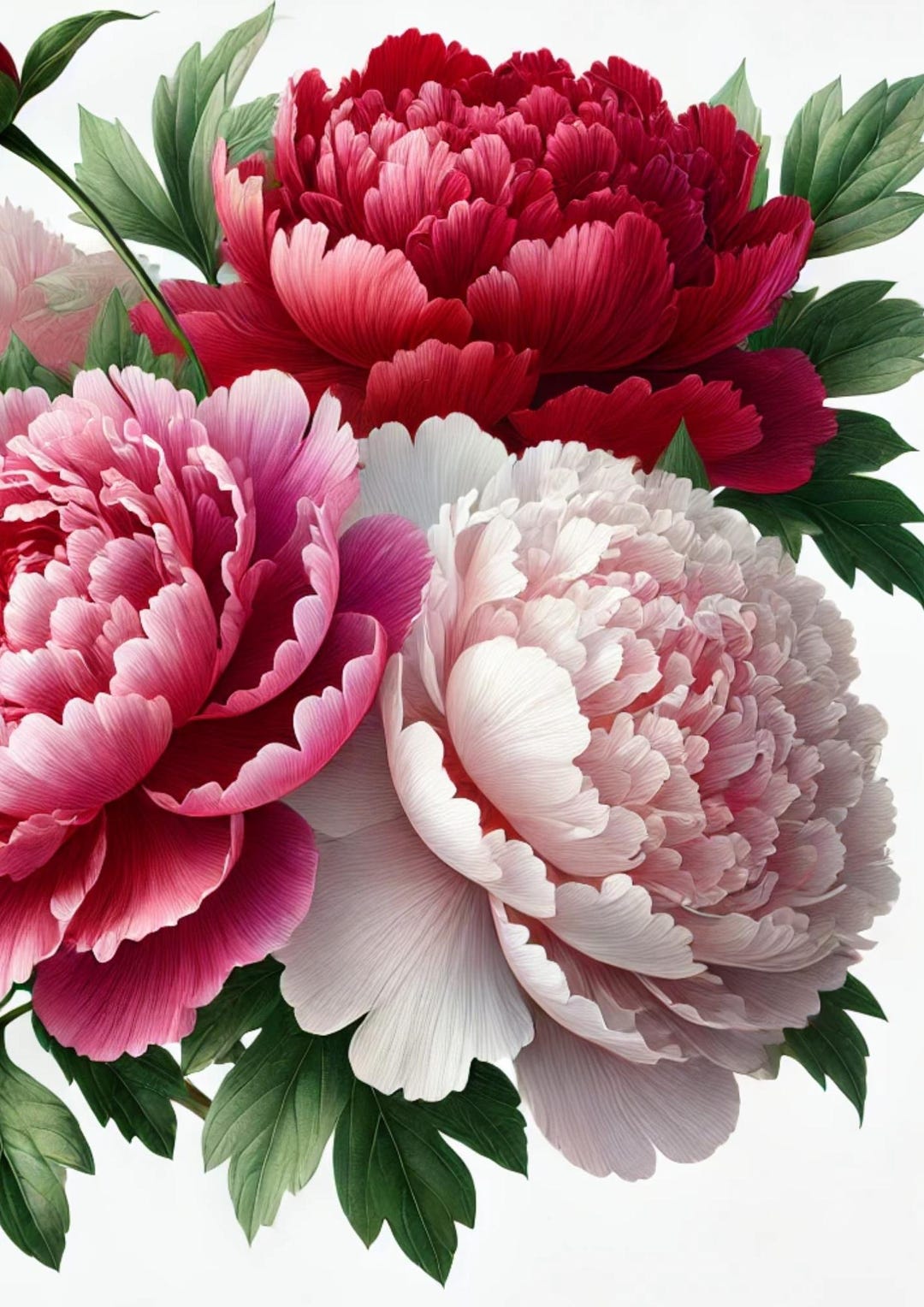 Peony Rice Paper Pink Peony Rice Paper for Decoupage: Scrapbooking, Art Journal (A4) - Etsy