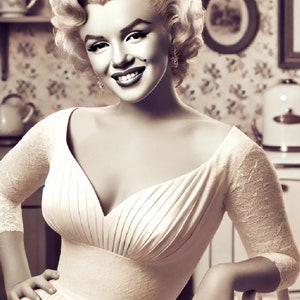 Marilyn Monroe Rice Paper: Vintage Hollywood Decoupage (A4)