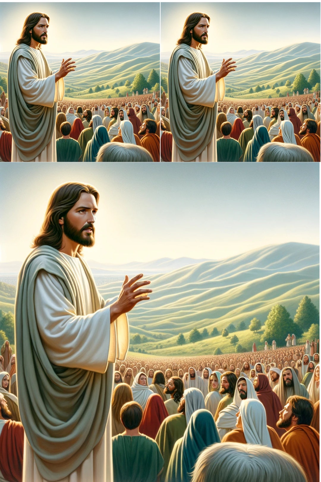 Rice Paper for Decoupage, Jesus on the Mount, Religious Rice Paper ...